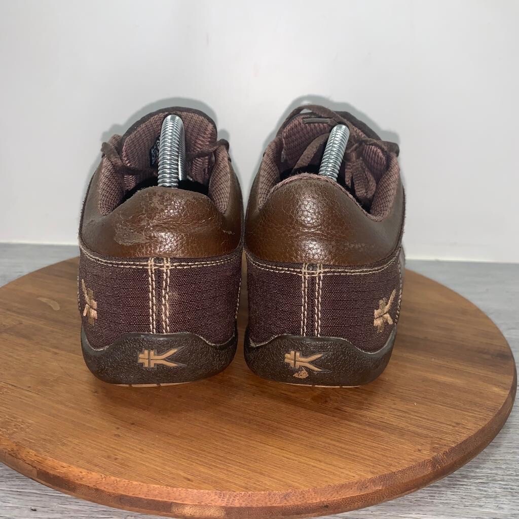 Kuru Mens Size 8 Trail Hiking Shoes two-tone Brown Leather Comfort Sneakers RIDGE Motion Men main image 3