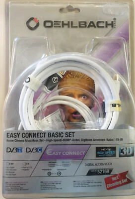 Oehlbach! Easy Connect Basic Set (52169) 1,5m HDMI+2,0m Antenne+Reinigungsset##
