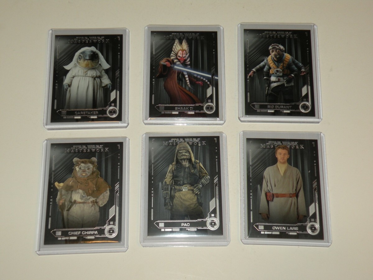 TOPPS 2019 Star Wars Masterwork x6 BASE CARD LOT 23 33 55 76 88 98