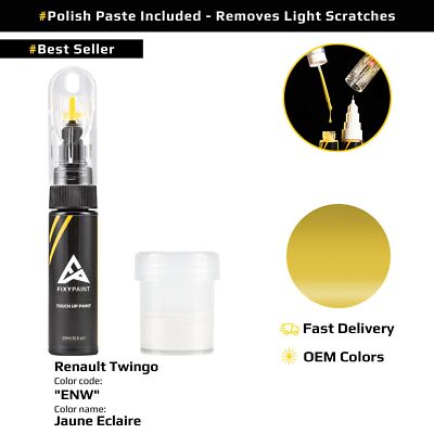 Touch up Paint for Renault Twingo Code: ENW Jaune Eclaire