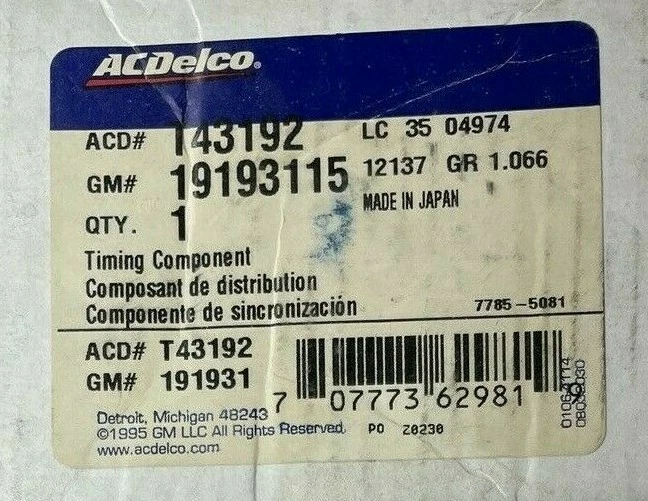 Tensioner ACDelco T43192 19193115 - Image 3 of 3