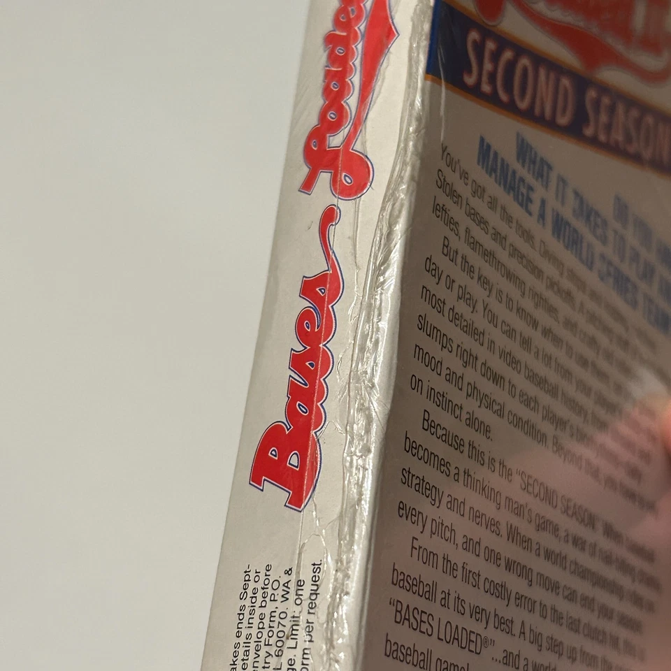 Bases nuevas selladas de fábrica cargadas II: segunda temporada NES 1990 juego en caja Foto 3 de 4