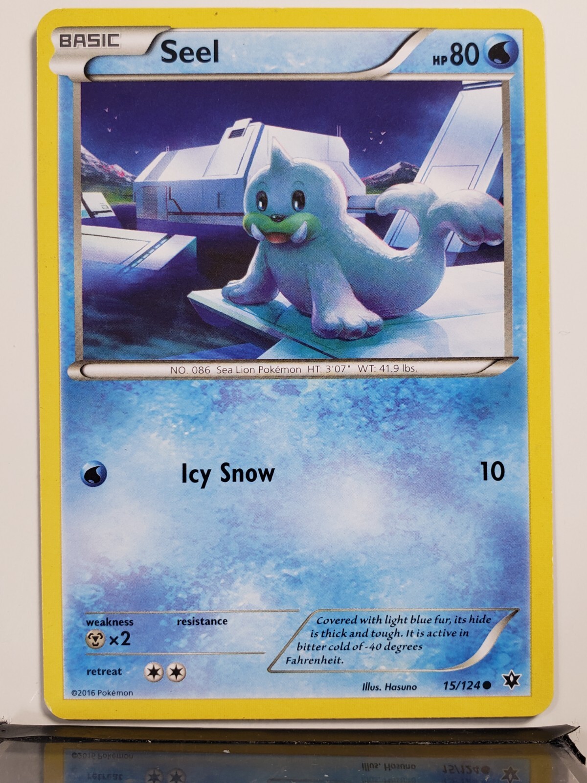 Seel 15/124 LP / VLP - XY Fates Collide Pokemon Card $2 Flat Shipping