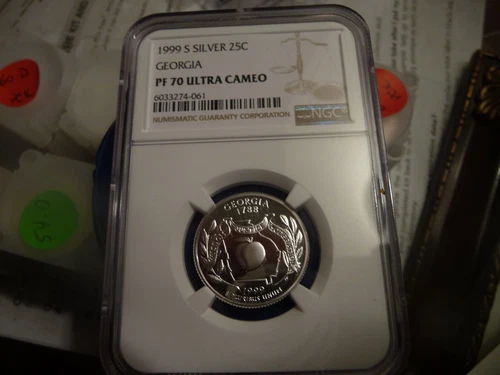1999 s silver proof Georgia statehood quarter NGC PF 70 Ultra Cameo