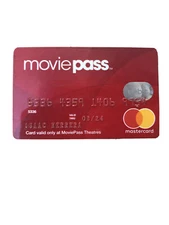 EXTREMELY RARE MOVIEPASS DEBIT CREDIT CARD. Hollywood Movie Memorabilia