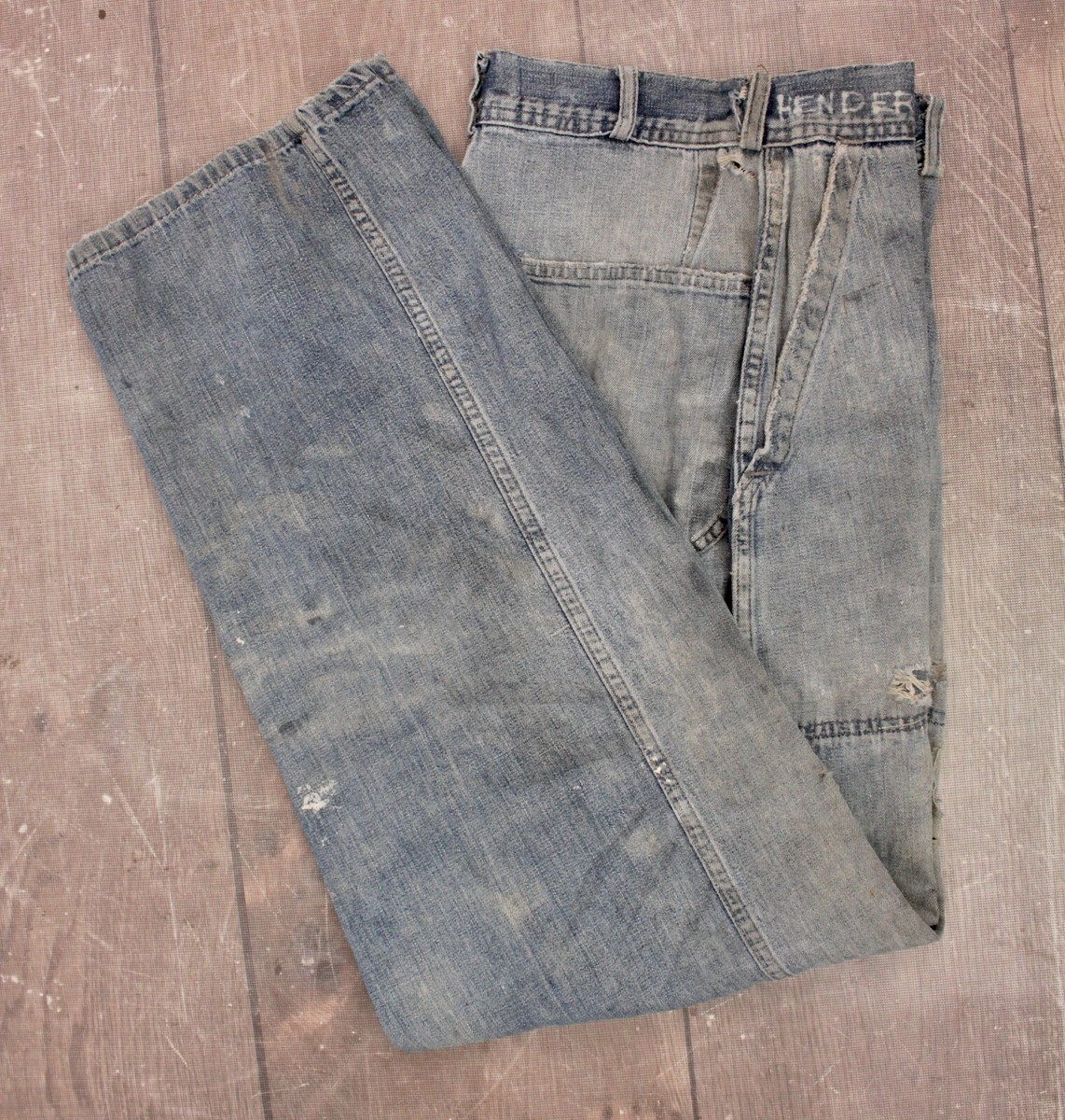 special! 40s usnavy denim trousers 巻きパン special」 40s US NAVY 巻きパン 巻パンツ デニムトラウザー