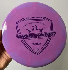 Dynamic Disc Fuzion Burst Warrant HTF Rare Golf Midrange Latitude 64 OOP 168g