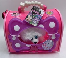 2018 Disney Junior 8 Piece Minnie Mouse Happy Helpers Pet Carrier With Puppy