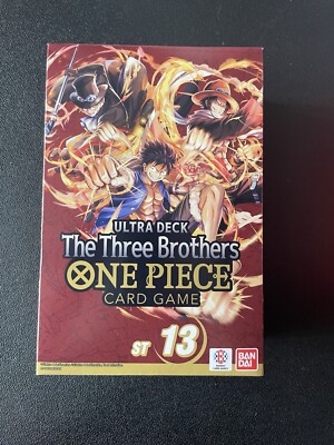 ONE PIECE Ultra Deck THREE BROTHERS ST 13 Display box NEW SEALED