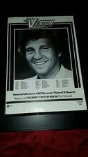 Bobby Vinton Heart Of Hearts Tour TV Show Rare Original Promo Poster Ad Framed!