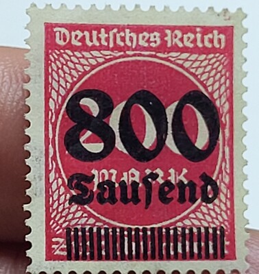 GERMANY Hyper Inflation Stamp OVPT 800 SAUFEND [ MY REF album VAT ] 26 ...