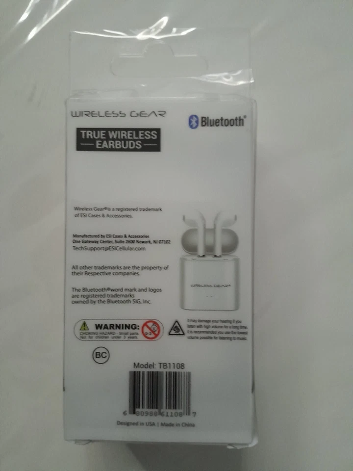 Auriculares inalámbricos Wireless Gear True 2A ~BLANCO~ NUEVOS EN CAJA Foto 3 de 4