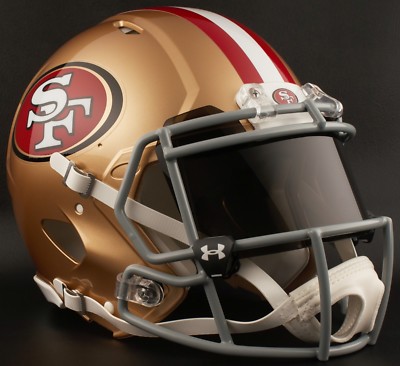 SAN FRANCISCO 49ers NFL Gameday REPLICA Football Helmet w/ BLACK-TINT ...