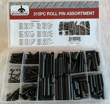 315pc Roll Pin Assortment 30 Different Sizes- Goliath Industrial Tool - RPA315