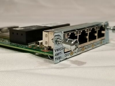 Genuine Cisco VWIC3-4MFT-T1/E1 Voice/WAN Interface Card w/Hologram QTY AVAIL