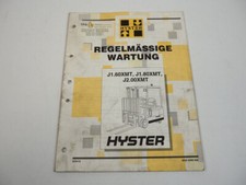 1995 Hyster J 1.60 1.80 2.00 XMT Forklift Service Manual