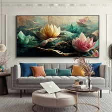 Abstract Flowers Canvas Wall Art Print Art Canvas Painting Wall Mural Home Decor