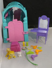 Vintage Kenner Littlest Pet Shop Star Styles Pet Salon Carrying Case Partial Set