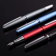 KACO BALANCE Brushed Aluminum Fountain Pen,  F Nib High-end Metal Pen Box Set