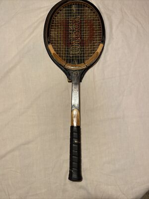 RAQUETTE DE TENNIS EN BOIS VINTAGE ADVANTAGE WILSON 4 1/2