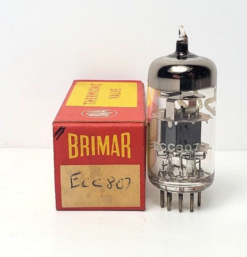 1 RARE NOS Brimar ECC807 / 13D7 Vacuum Tube For Rogers Cadet 1 RARE NOS Brimar ECC807 / 13D7 Vacuum Tube For Rogers Cadet