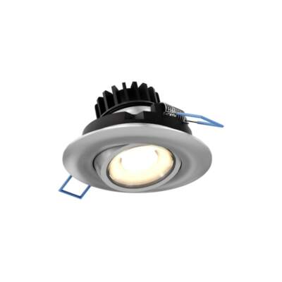 DALS Lighting LEDDOWNG3  Satin Grey 8 Watt LED Gimbal 3'' Adj Recessed Fixture