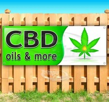 CBD OILS AND MORE Advertising Vinyl Banner Flag Sign Many Sizes Available
