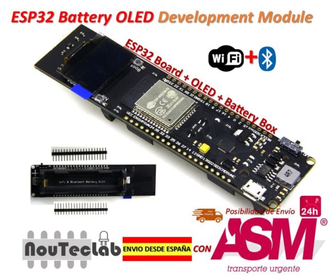 Wifi Bluetooth Battery ESP32 ESP-32 0.96 inch Oled Development Tool Wems Ttgo