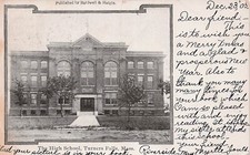 Turners Falls Massachusetts High School Griswoldville Riverside DPO Postcard E40