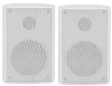 COPPIA DIFFUSORI PARETE MURO 20w LINEA 100v SOFFITTO ALTOPARLANTI BIANCHI WHITE