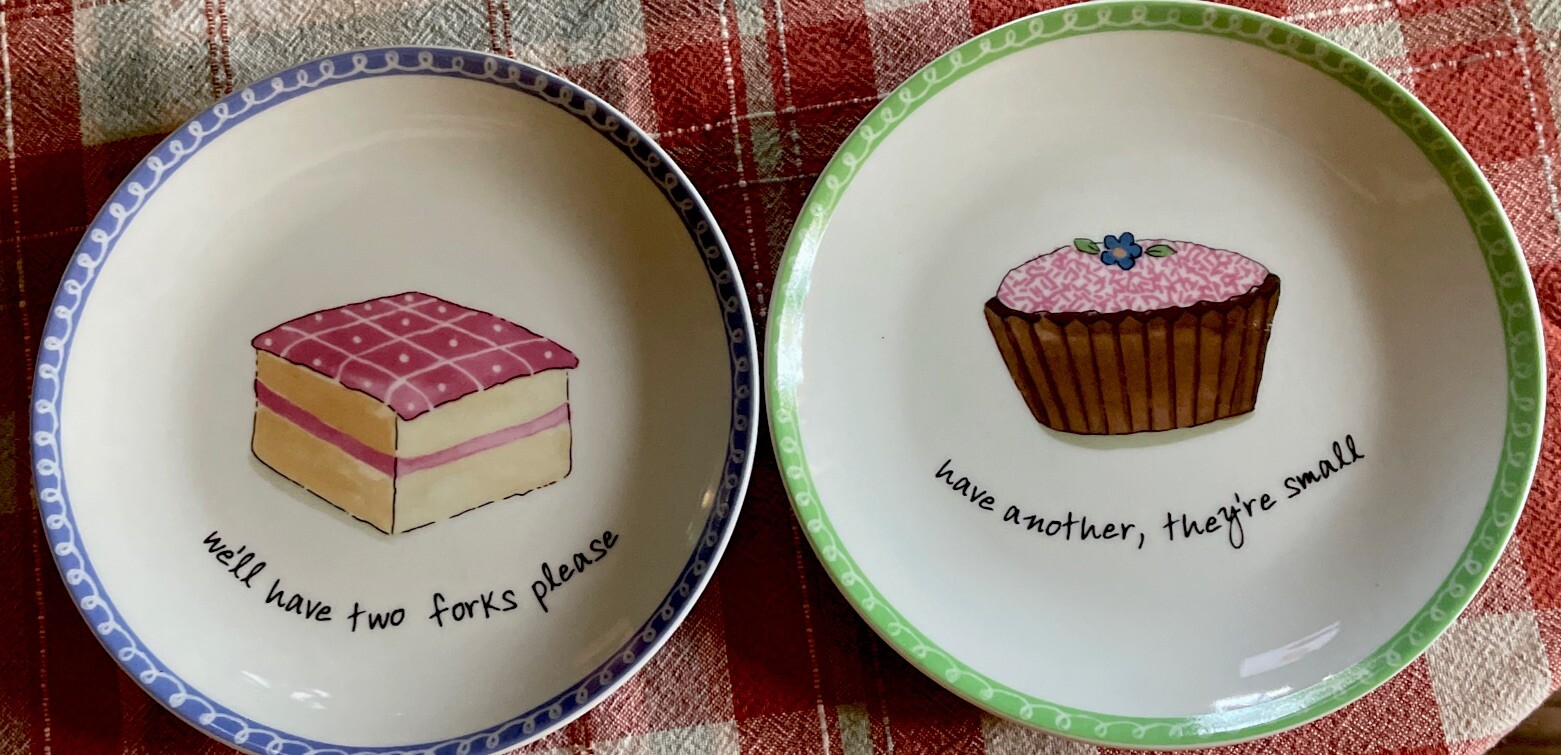 Nancy Green for Boston Warehouse Trading Dessert Excuses 6 1/2" Plates