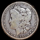 1894-S Morgan Silver Dollar Key Date $1 Coin FREE SHIPPING NO RESERVE