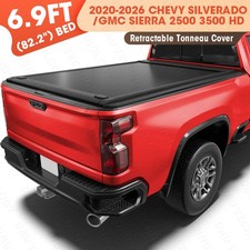 6.9ft Retractable Tonneau Cover For 20-26 Chevy Silveradogmc Sierra 2500 3500hd 6.9ft Retractable Tonneau Cover For 20-26 Chevy Silveradogmc Sierra 2500 3500hd