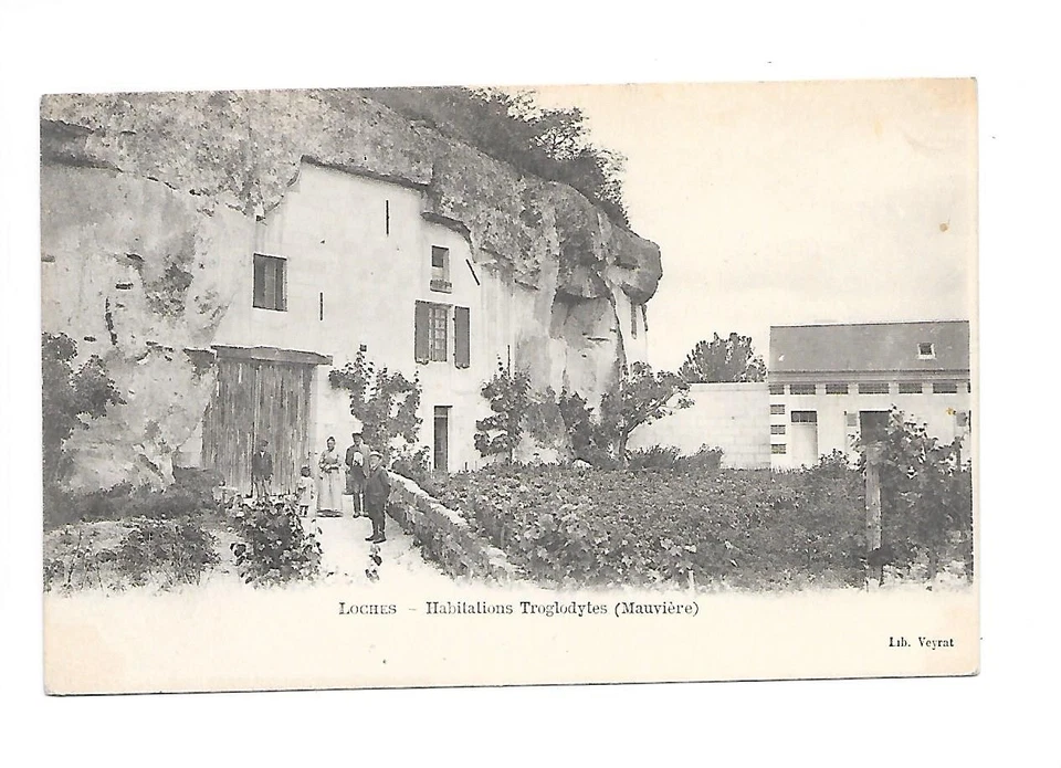 LOCHES - Habitations Troglodytes (Mauvières) - CPA 37 - Photo 1/1