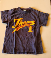 Vintage Changes Thomas The Train Kids Size 4T Blue Double Side T-Shirt U.S.A..