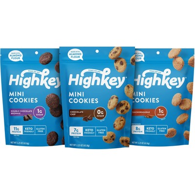 Sugar Free Cookies Variety Pack - 6.75oz Keto Snacks Zero Carb No Sugar 3-Pac...