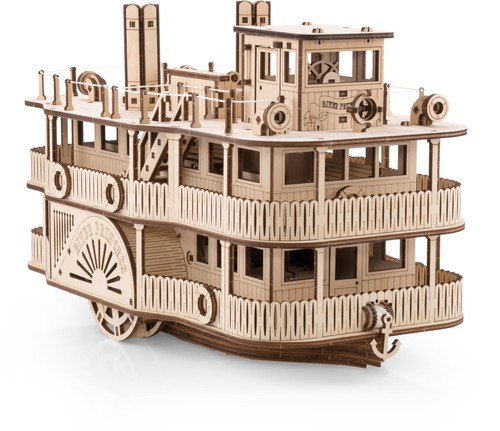 EWA Eco-Wood-Art Paddle Steamer 3D Wooden Puzzle