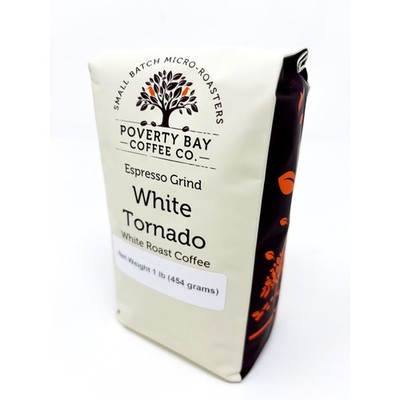 Poverty Bay Coffee Co White Tornado White Coffee 32 Ounce Special Grind