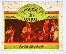Original VINTAGE 1970s Heat Transfer | America In Concert - Transphoto '75
