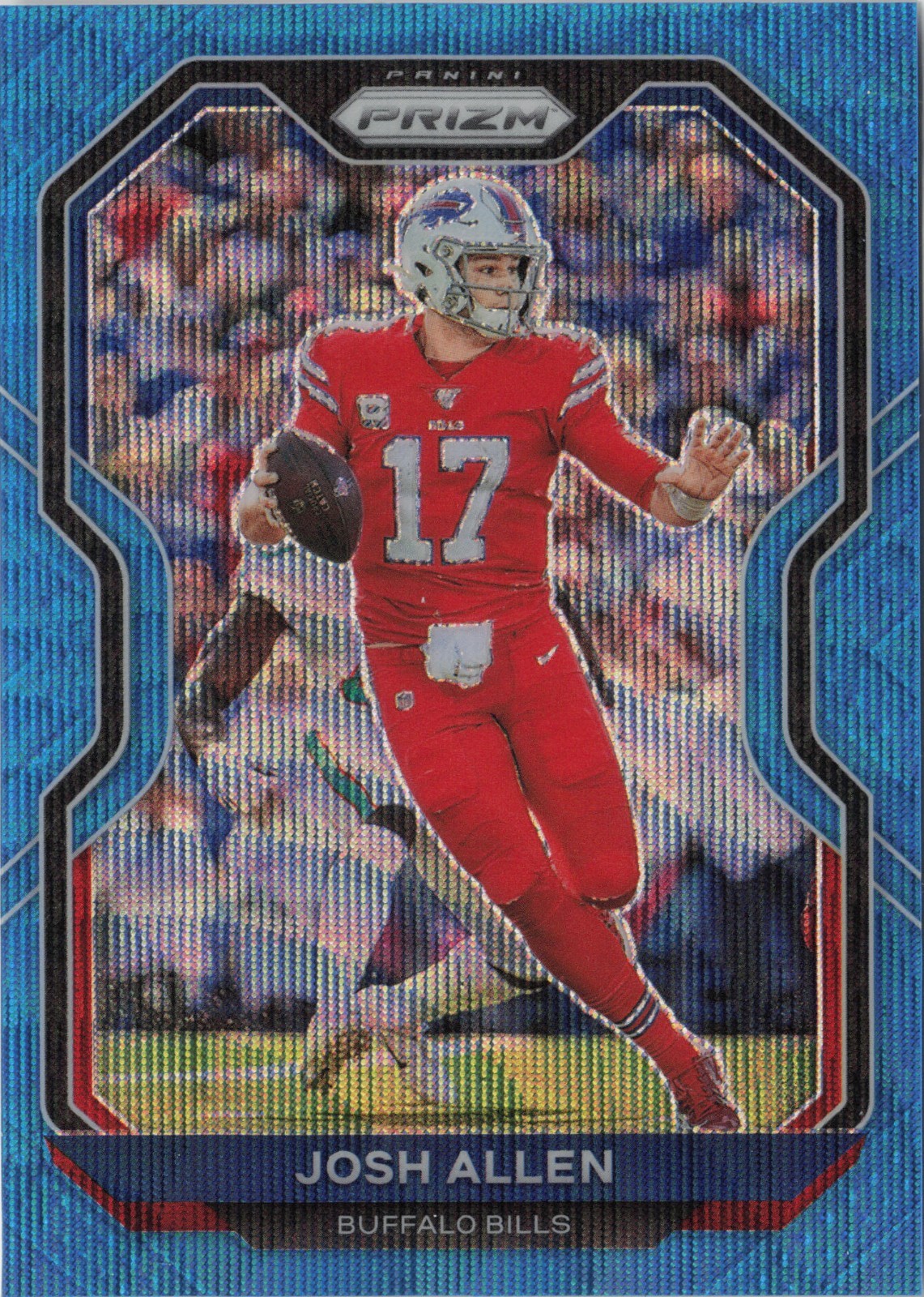 Josh Allen 2020 Panini Prizm Blue Wave Prizm /199 Buffalo Bills #1