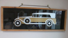 VINTAGE ROLLS ROYCE PHANTOM II or CADILLAC 16 Screen Print Art Painting BSMT