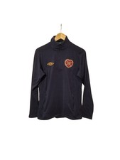 Heart of Midlothian Herren Fußball Oberteil Viertelreißverschluss Größe Small maßgeschneidert von Umbro