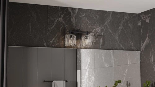 Quoizel SPD8614 Spade 2 Light 14"W Vanity Light - Chrome - Picture 4 of 12