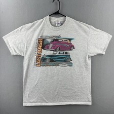 Vintage Hanes Beefy T Shirt Mens XL Car Show Tee Hot Rod 90s Made in USA