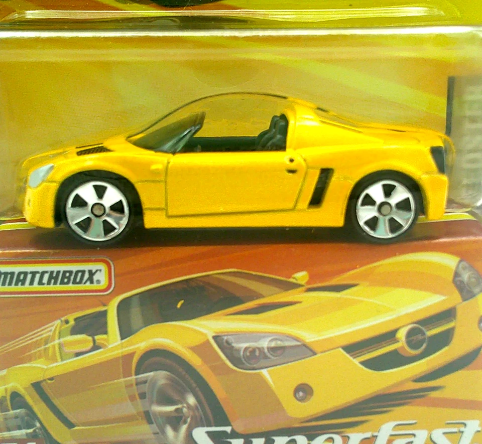 MatchBox SUPERFAST OPEL SPEEDSTER #54 YELLOW Limited Edition 1 of 15,500 - Image 2 of 3