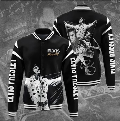 Elvis Presley Baseball Jacket, Elvis TCB Jacket Men, King Of Rock Shirt,