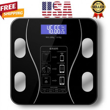 Smart Body Fat Scale Digital Bathroom Weight BMI Bluetooth USB Health Analyzer