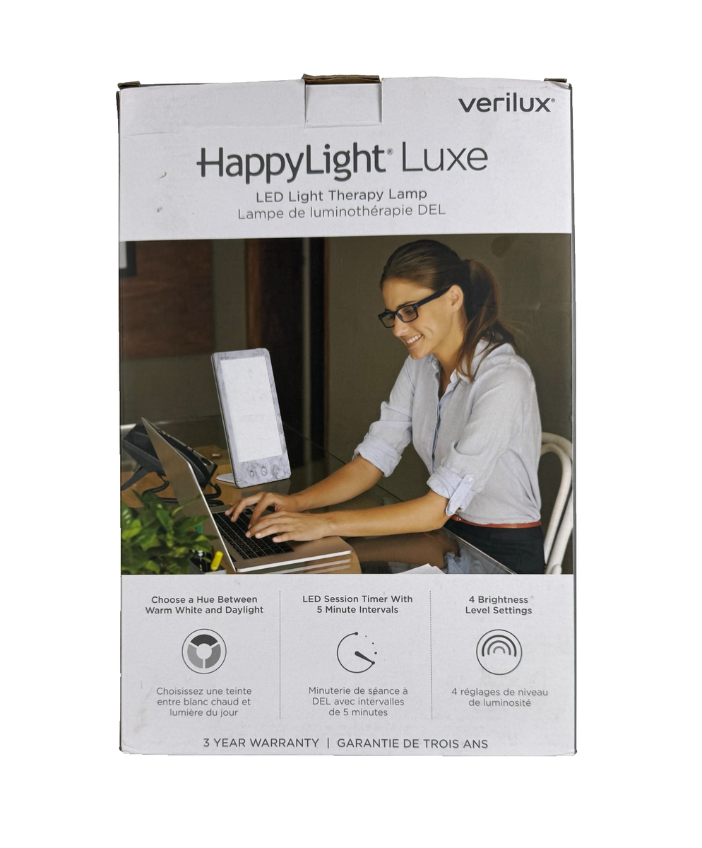 $70 Verilux HappyLight Luxe LED Light Therapy Lamp in Box NO Stand | eBay $70 Verilux HappyLight Luxe LED Light Therapy Lamp in Box NO Stand | eBay
