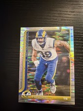 2025 Topps Chrome Football Tyler Higbee Pulsar Refractor Rams #172