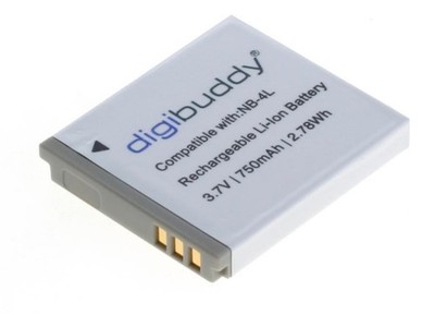 Original Digibuddy Akku NB-4L Canon Digital Ixus i zoom / Ixus i7 /Ixus Wireless